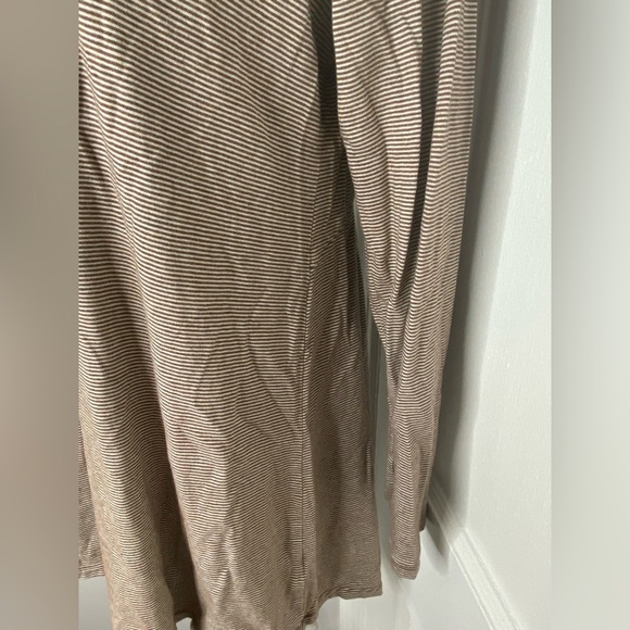 Pure Jill M Striped Women's Casual Relaxed Fit Brown & White Top - Picture 5 of 6